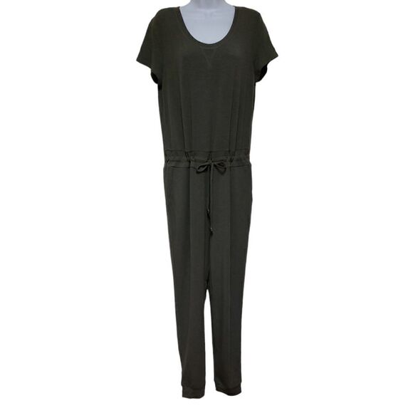 Cable & Gauge Army Green Jumpsuit  sz - Picture 1 of 7